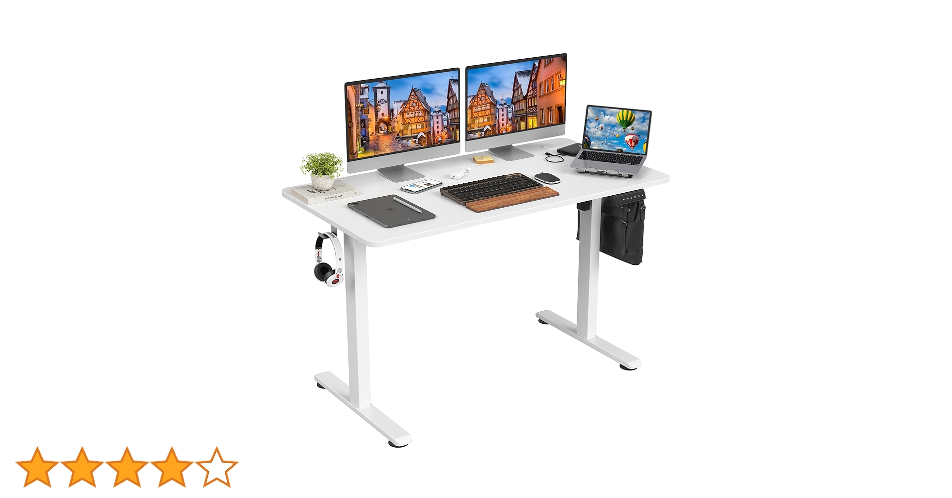 電動昇降デスク120×60cm Sunon 送料込 Amazon | Sunon 昇降デスク 電動 スタンディングデスク 幅120cm